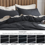 Cotton Waffle Weave Duvet Cover Set