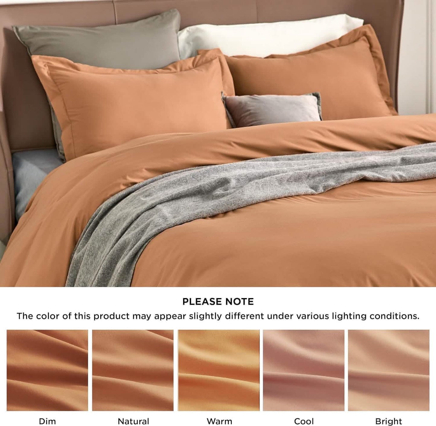 Brushed Polyester Microfiber Duvet Cover Set