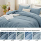 Prewashed Plain Comforter Set