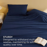 Bedsure Faux Cotton Flannel Sheet Set