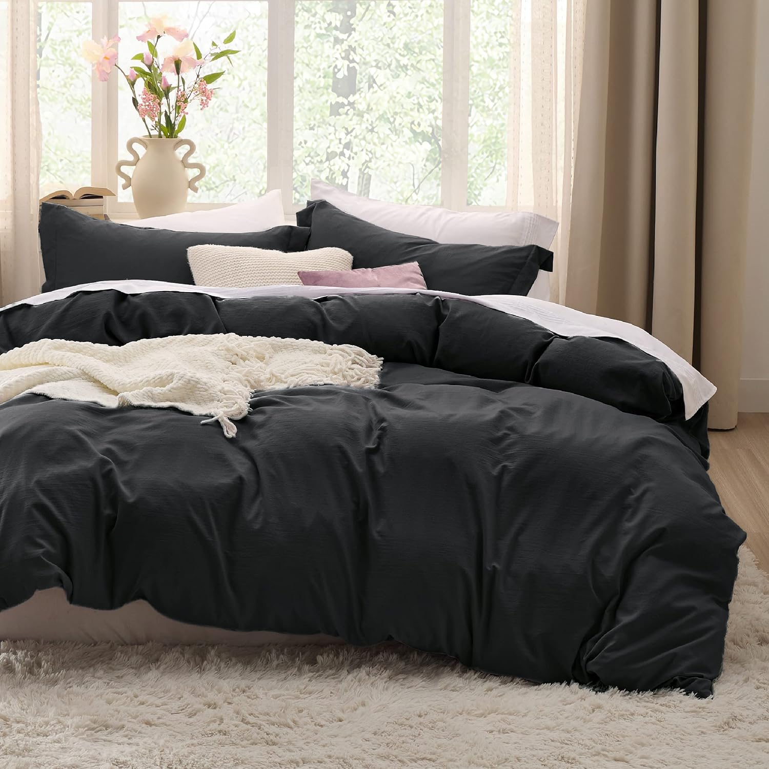 ButterySoft Ultra Soft Hypoallergenic Microfiber Duvet Cover Set