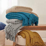 Versatile Knit Woven Chenille Blanket