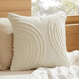 Bedsure Circle Tufted Boho Pillow Cover Semicircle
