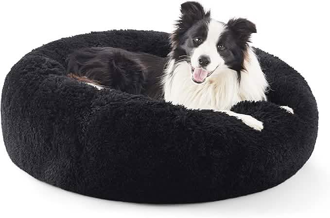 Calming Donut Bed for Dogs and Cats