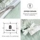 Yarn-Dyed Leaf Jacquard Duvet Cover Set