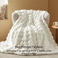 Carved Faux Rabbit Fur Duvet Cover Set