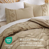 Bedsure 100% Cotton Tufted Duvet Cover Set 3-Piece