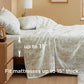 100% Cotton Flannel Sheets Aqua Gray