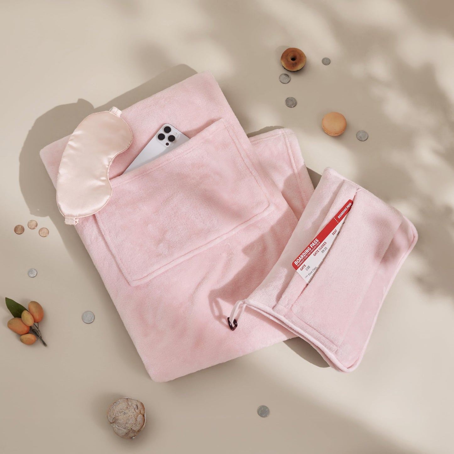 2-in-1 Flannel Travel Essential Set