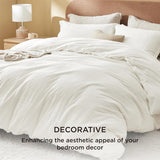 Bedsure Twisted Pattern Fluffy Duvet Cover Set