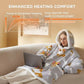 Portable Heated Sherpa Fleece Blanket Hoodie