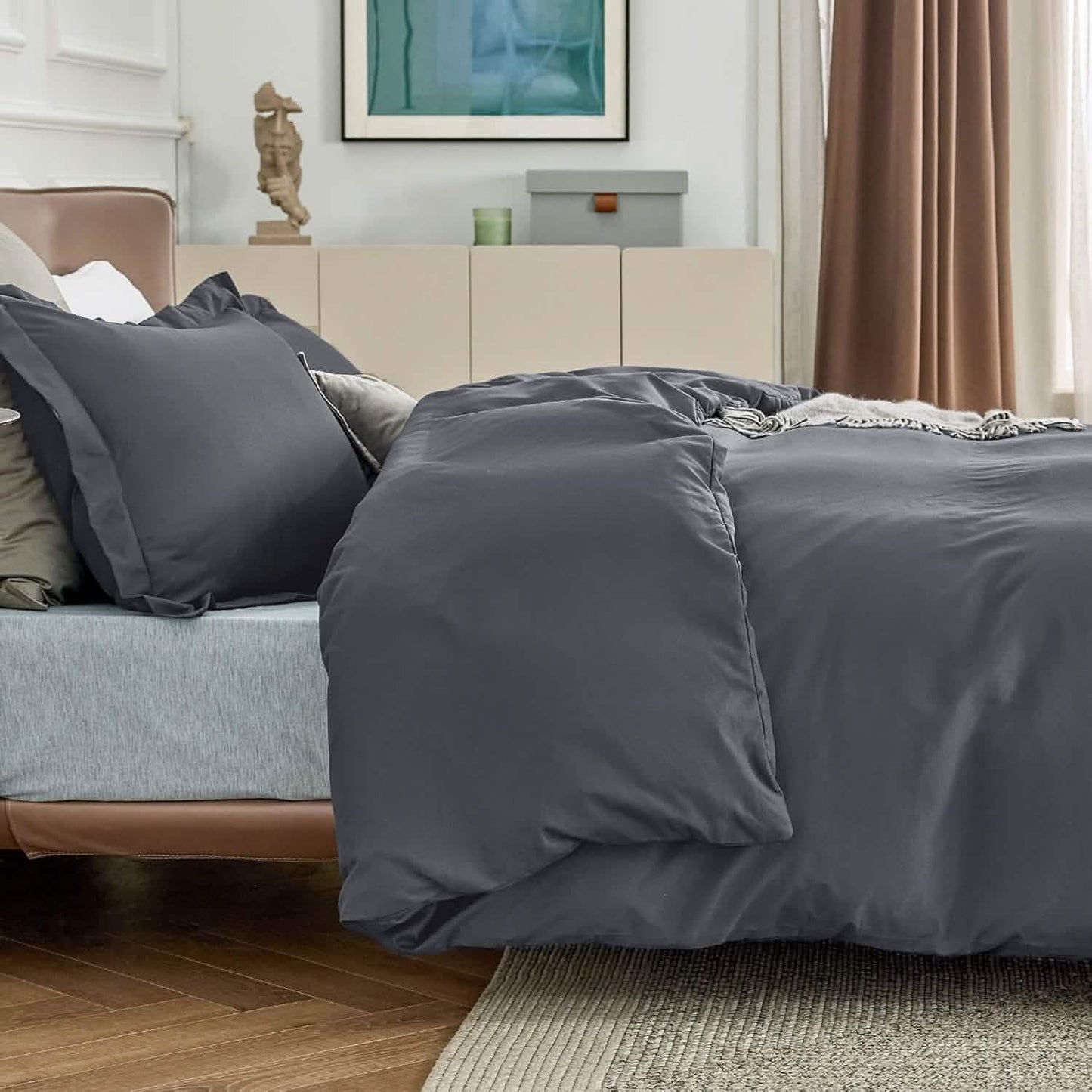 Brushed Polyester Microfiber Duvet Cover Set