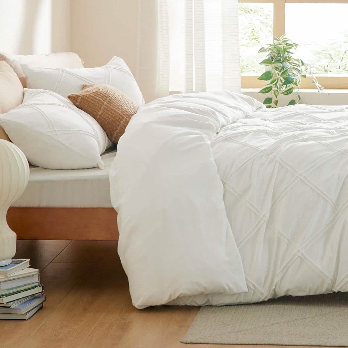 GentleSoft™ Velvet Pinch-Pleated Duvet Cover Set