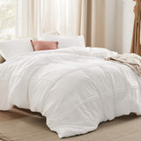 Bedsure Striped Tufted Embroidery Duvet Cover Set