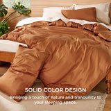 Bedsure Lyocell-Cotton Blend Prewashed Duvet Cover Set