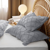 Tufted Embroidery Pillow Shams