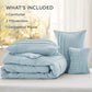 Pinch Pleat Comforter Set-2