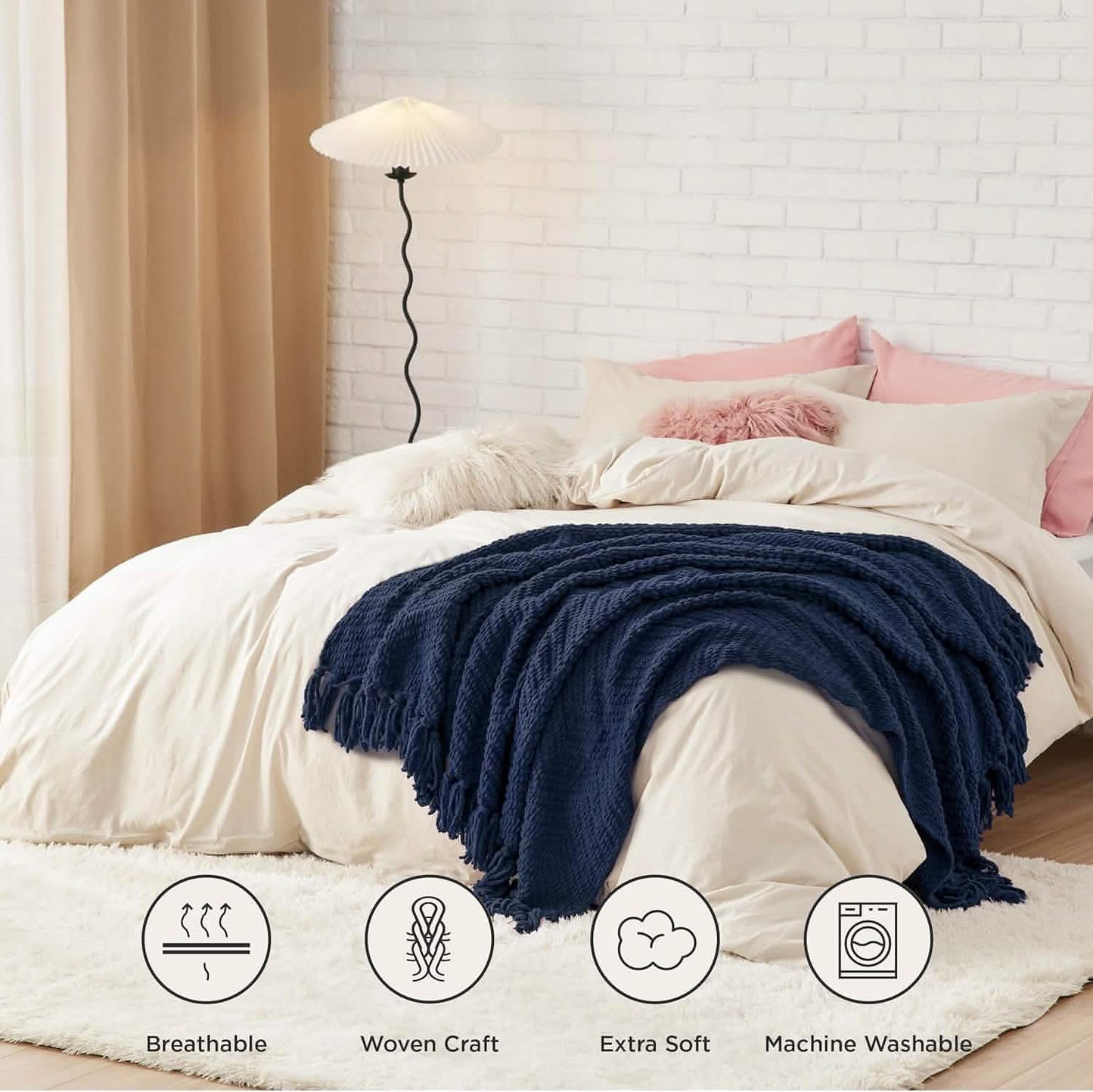 GentleSoft Versatile Knit Woven Chenille Blanket