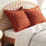 Tufted Embroidery Pillow Shams