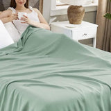 Bedsure 100% Cotton Herringbone Woven Blanket