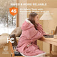 Portable Heated Sherpa Fleece Blanket Hoodie