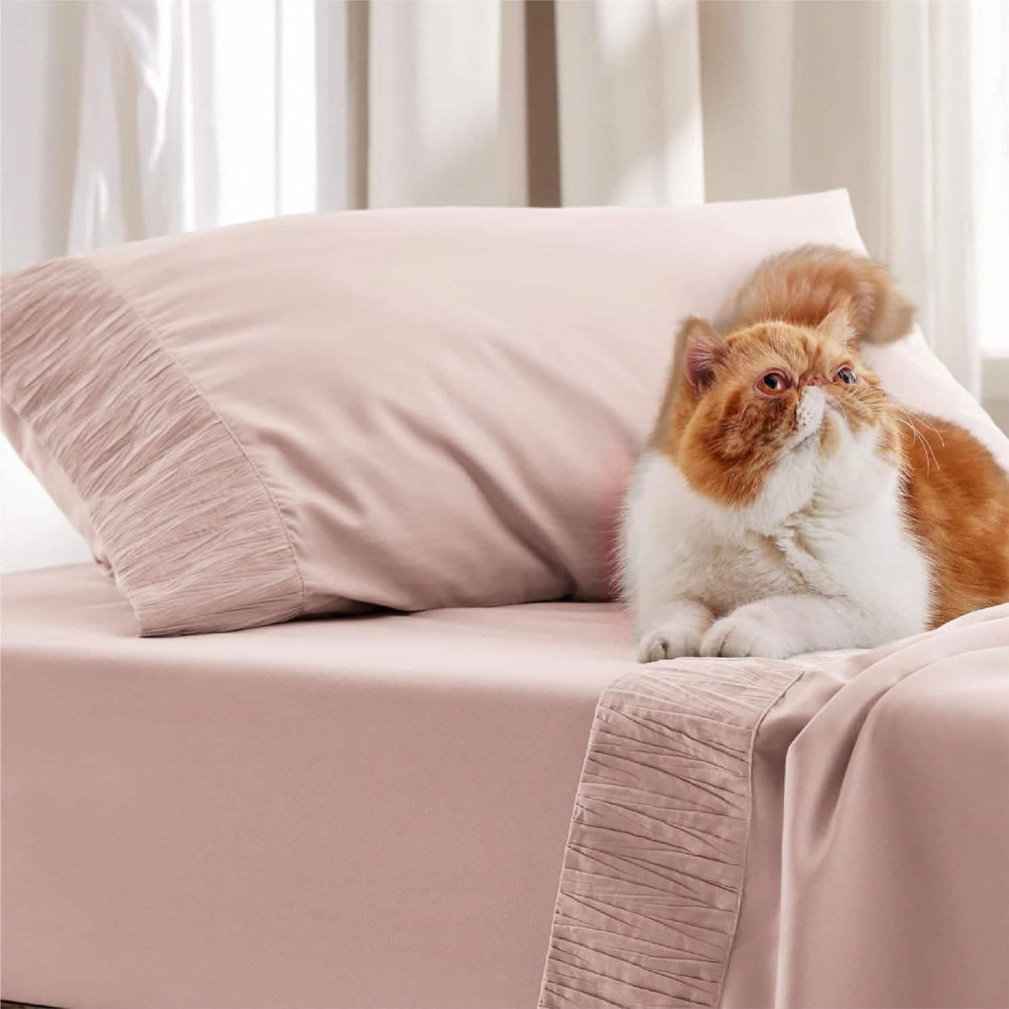 Ruched Sheet Set