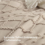 Tufted Embroidery Pillow Shams