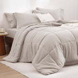 Bedsure Comforter Set - 7 Pieces Solid