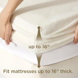 Bedsure Breathable Fleece Fitted Sheet