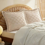 Tufted Embroidery Pillow Shams