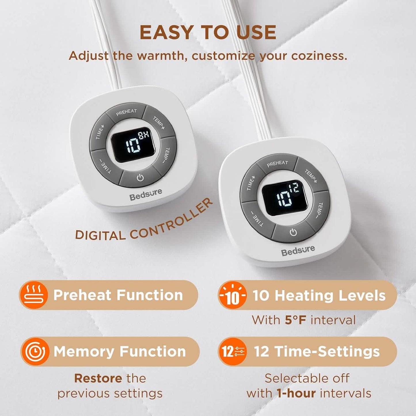 Removable Heated Mattress Padium