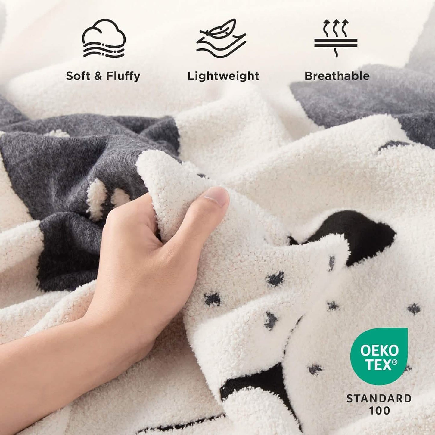 GentleSoft™ Funny Blanket Beige