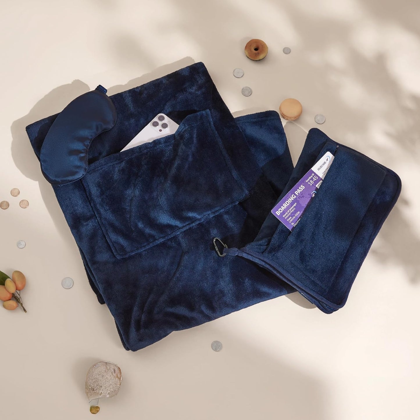 2-in-1 Flannel Travel Essential Set
