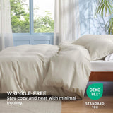 Polyester and Rayon Derived Duvet Cover Set