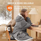Portable Heated Sherpa Fleece Blanket Hoodie