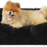 Orthopedic Long Faux Fur Flannel Dog Sofa