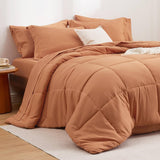 Bedsure Comforter Set - 7 Pieces Solid