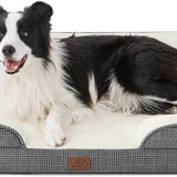 Orthopedic Checks Flannel Dog Sofa