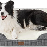 Orthopedic Checks Flannel Dog Sofa