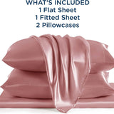 Bedsure Satin Sheet Set