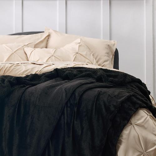 Sherpa and Fleece Reversible Blanket