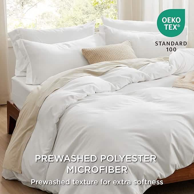 Comprehensive Prewashed Duvet Cover Set