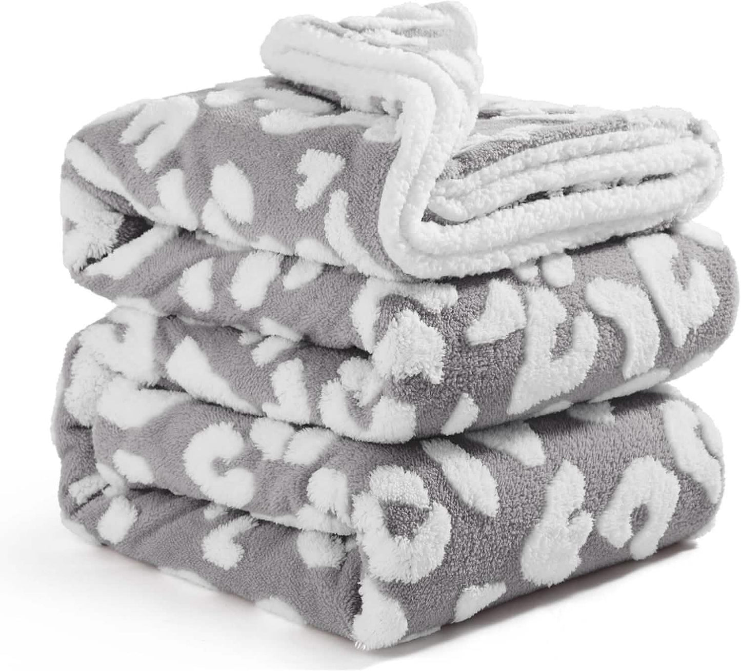 Textured Sherpa Fleece Blanket