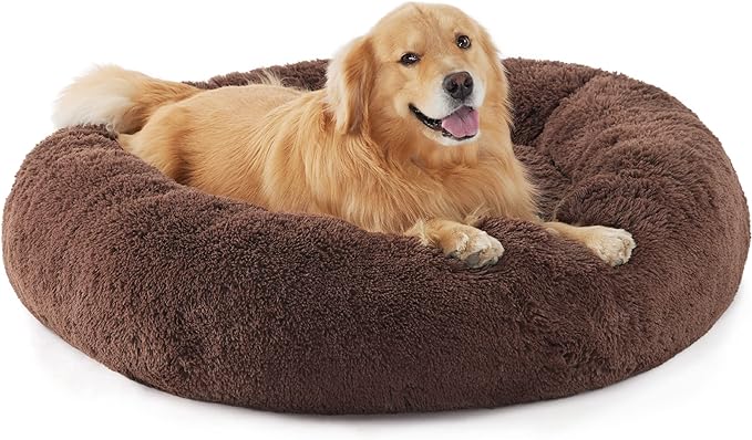 Calming Donut Bed for Dogs and Cats