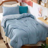 Prewashed Plain Comforter Set