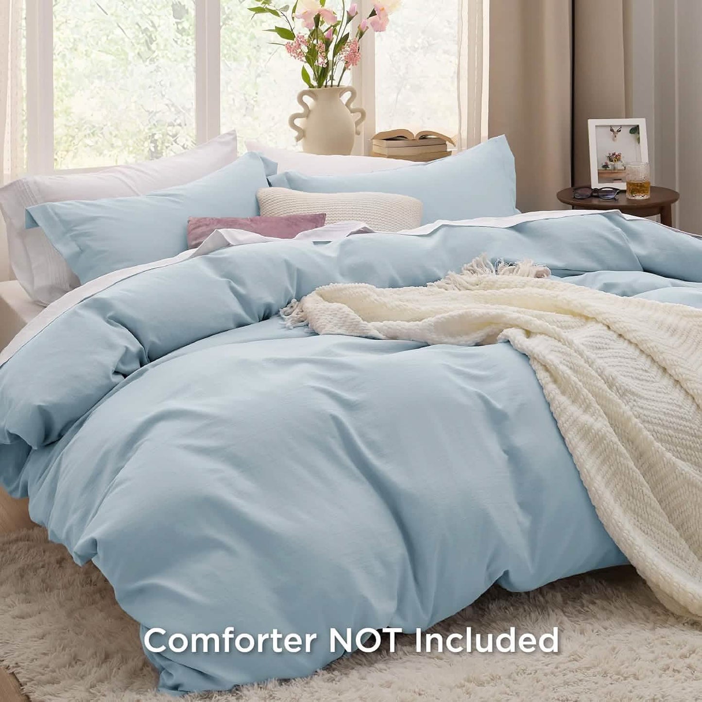 Prewashed Polyester Microfiber Duvet Cover Set