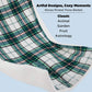 Printed Throw Sherpa Blanket christmas Green