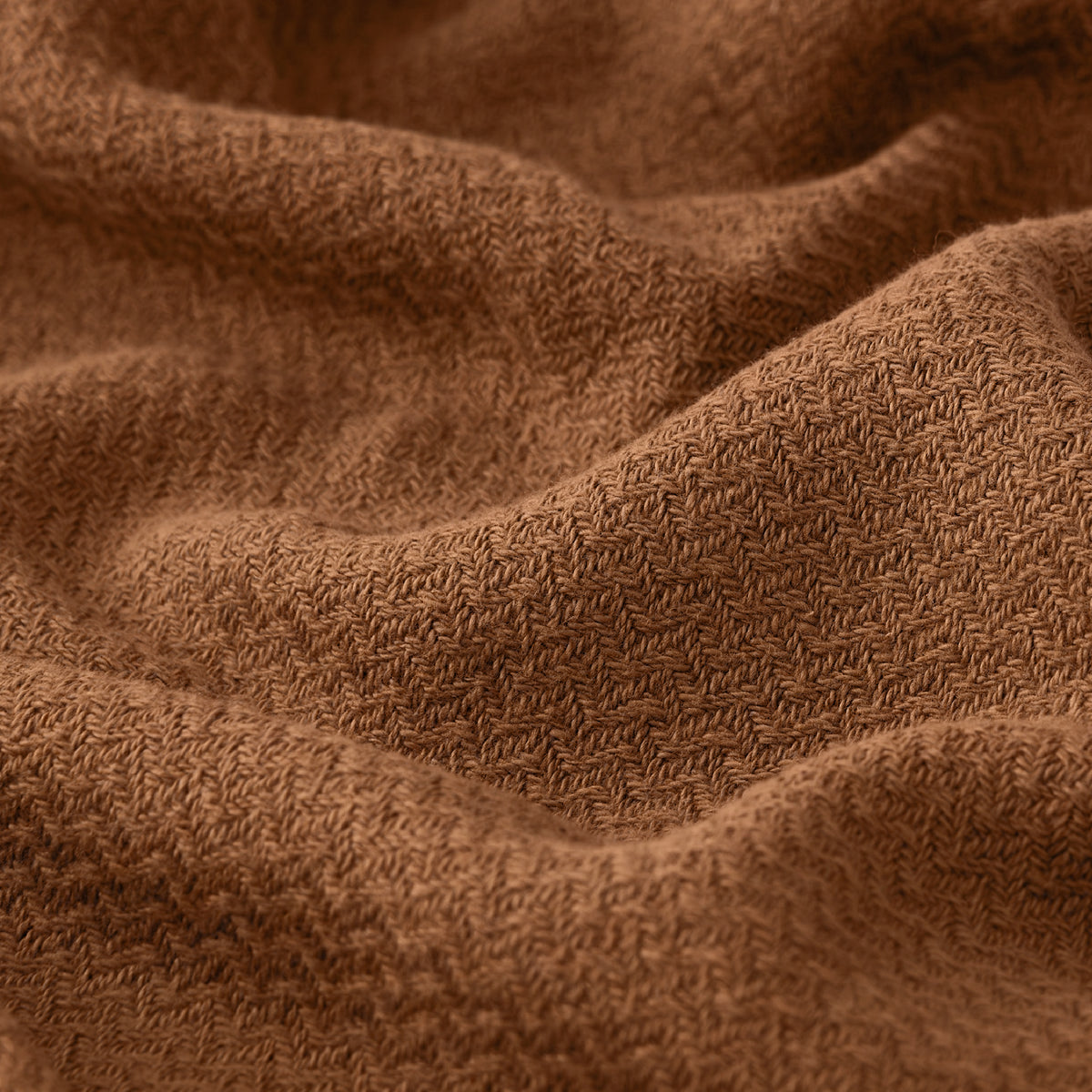 100% Cotton Herringbone Woven Blanket