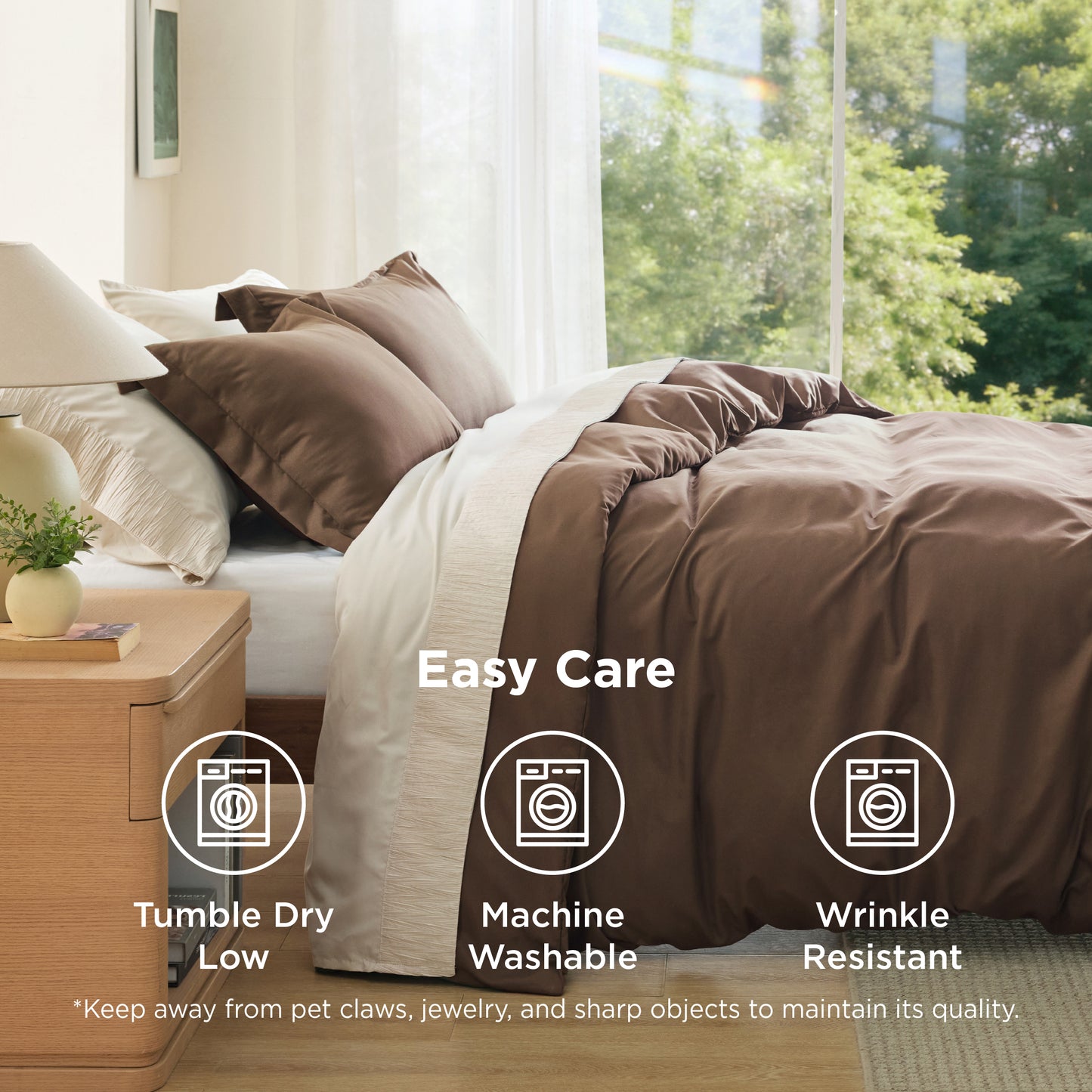 Brushed Microfiber Duvet Cover Set