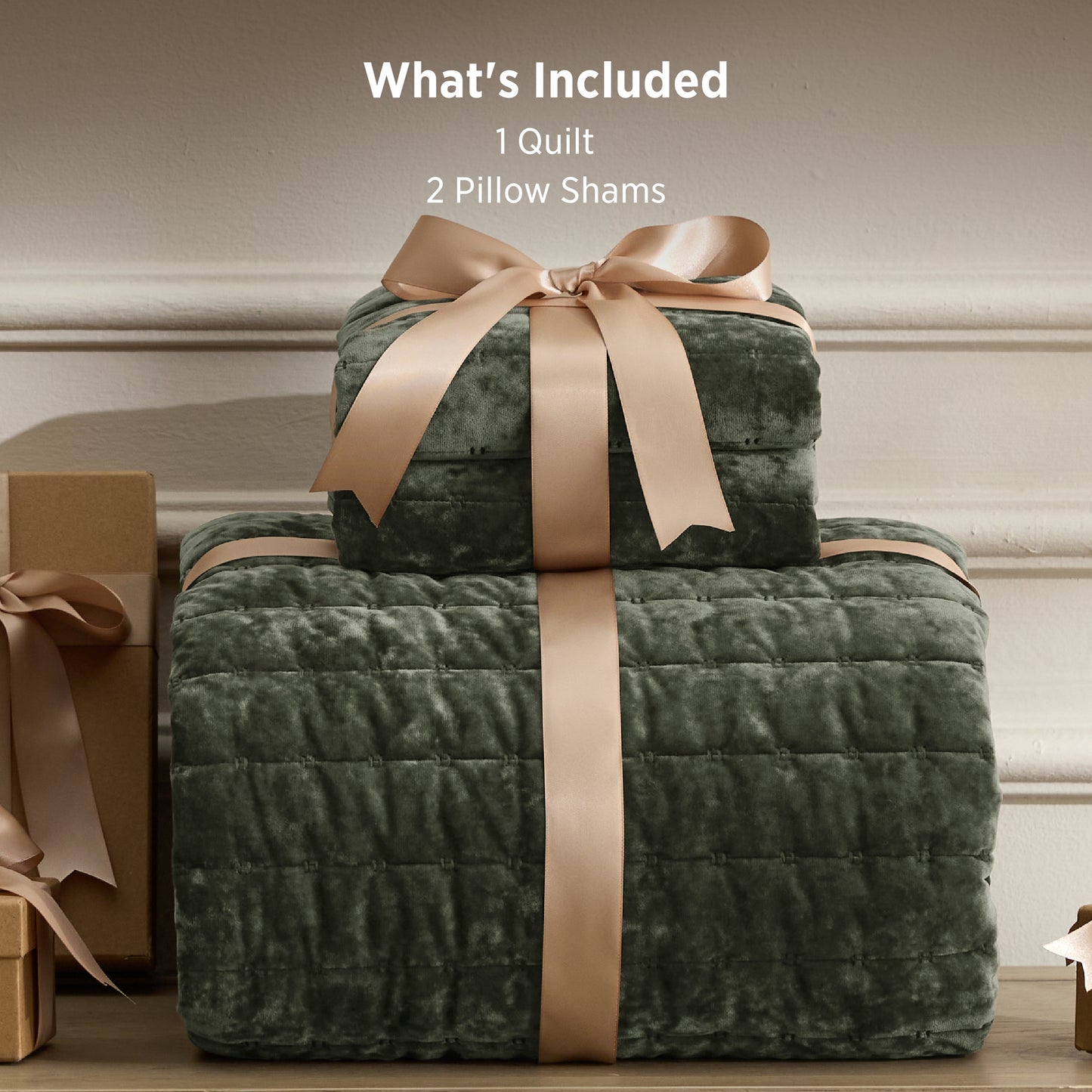 Luxury Velvet Quilt Set